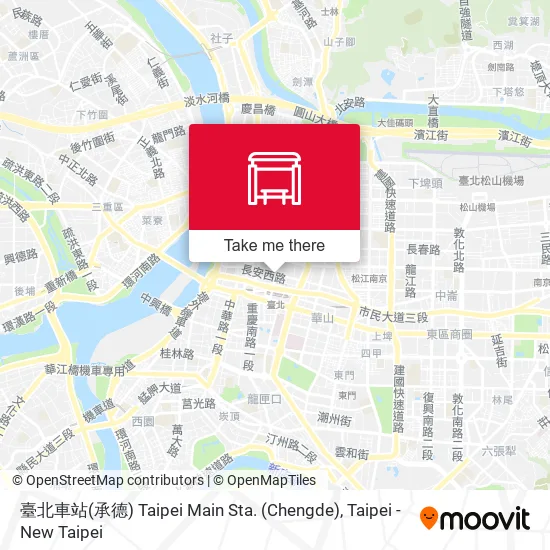 臺北車站(承德) Taipei Main Sta. (Chengde) map