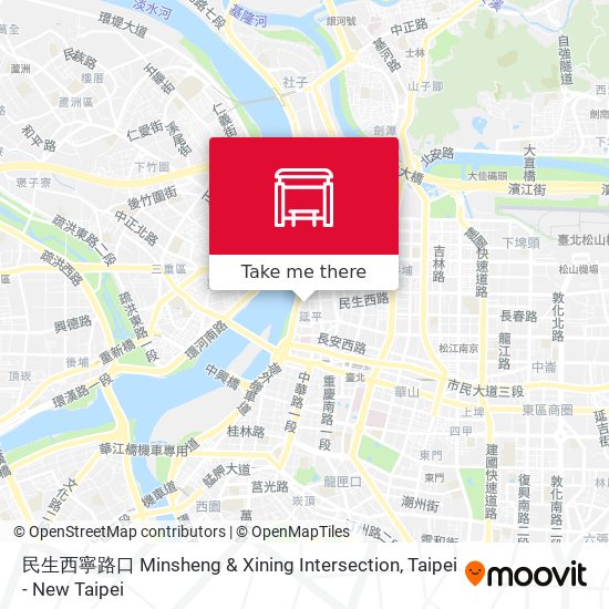 民生西寧路口 Minsheng & Xining Intersection map