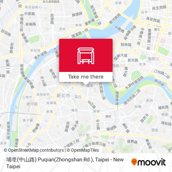 埔墘(中山路) Puqian(Zhongshan Rd.) map