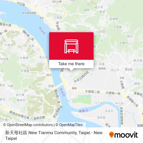 新天母社區 New Tianmu Community map