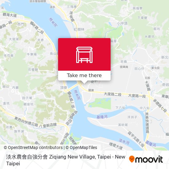 淡水農會自強分會 Ziqiang New Village map