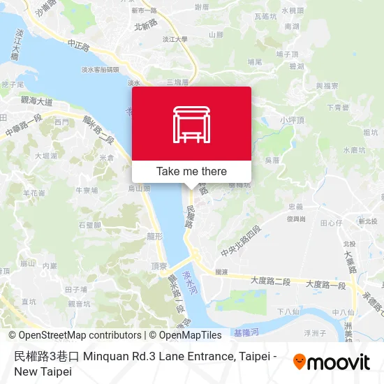 民權路3巷口 Minquan Rd.3 Lane Entrance map