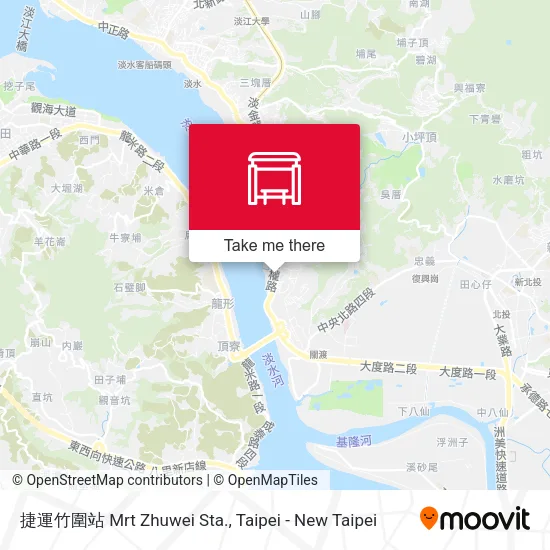 捷運竹圍站 Mrt Zhuwei Sta.地圖