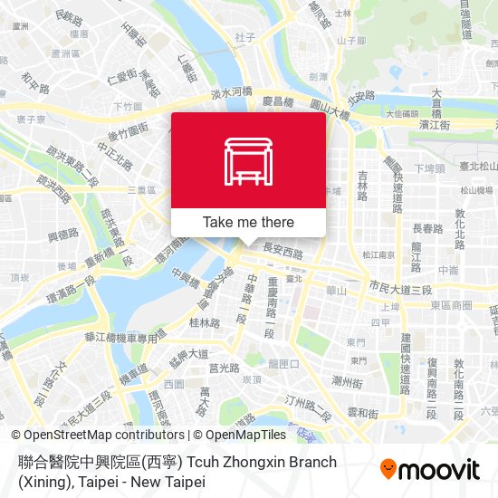 聯合醫院中興院區(西寧) Tcuh Zhongxin Branch (Xining) map