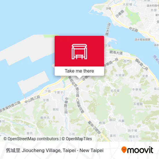 舊城里 Jioucheng Village map