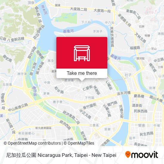 尼加拉瓜公園 Nicaragua Park map