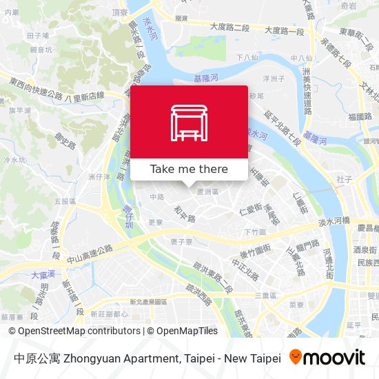 中原公寓 Zhongyuan Apartment map