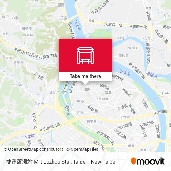 捷運蘆洲站 Mrt  Luzhou Sta. map