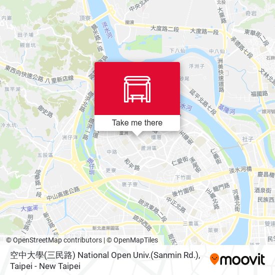 空中大學(三民路) National Open Univ.(Sanmin Rd.) map