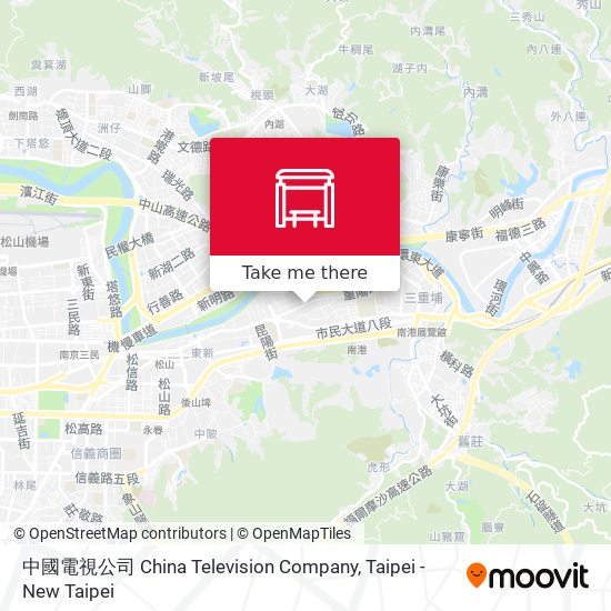 中國電視公司 China Television Company map