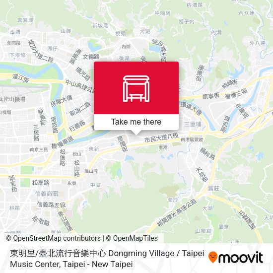東明里 / 臺北流行音樂中心 Dongming Village / Taipei Music Center地圖