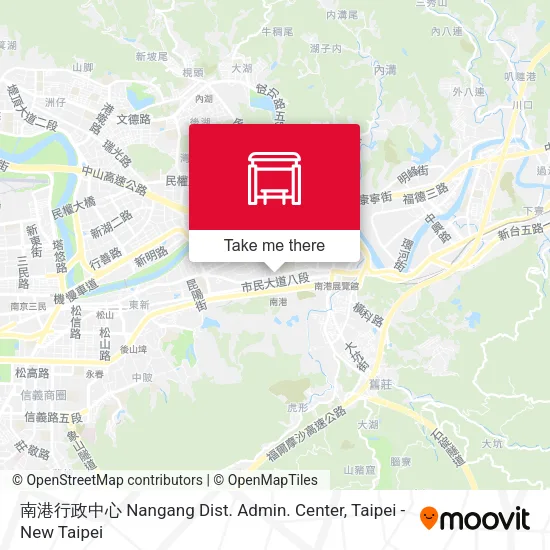 南港行政中心 Nangang Dist. Admin. Center map