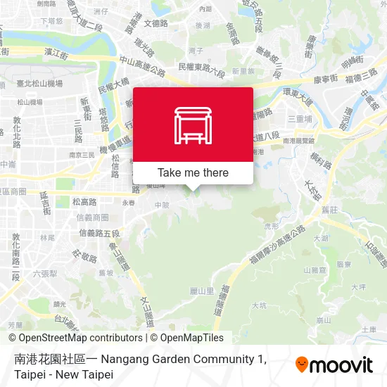 南港花園社區一 Nangang Garden Community 1 map