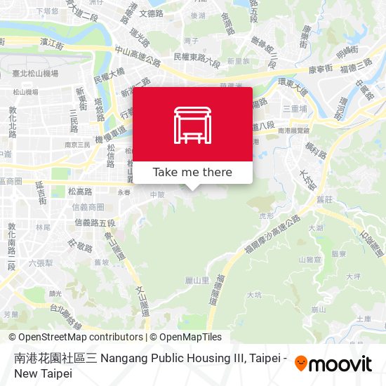 南港花園社區三 Nangang Public Housing III map