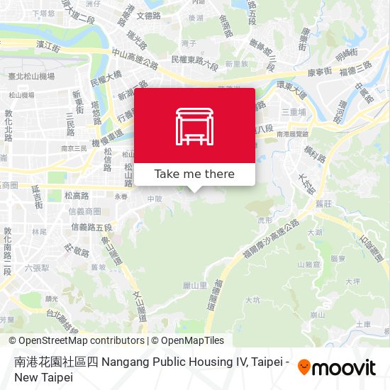南港花園社區四 Nangang Public Housing IV map