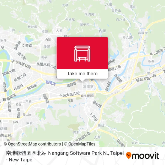 南港軟體園區北站 Nangang Software Park N.地圖