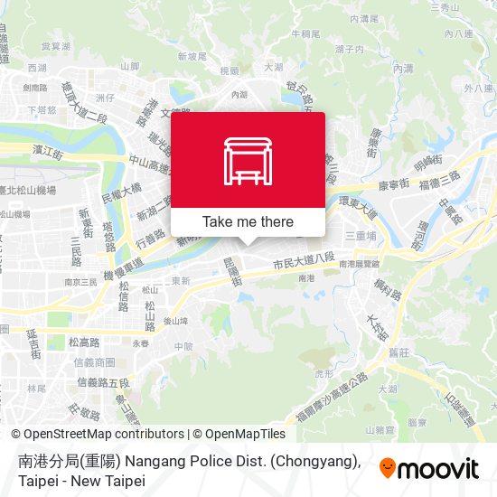 南港分局(重陽) Nangang Police Dist. (Chongyang)地圖