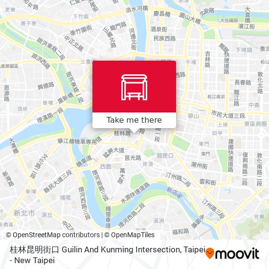 桂林昆明街口 Guilin And Kunming Intersection map
