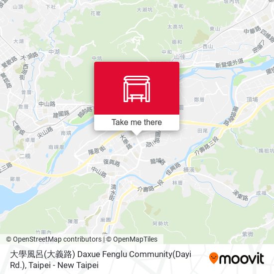 大學風呂(大義路) Daxue Fenglu Community(Dayi Rd.) map
