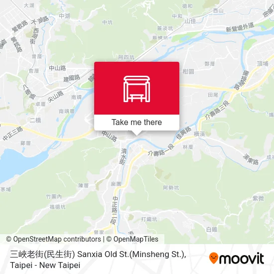 三峽老街(民生街) Sanxia Old St.(Minsheng St.)地圖