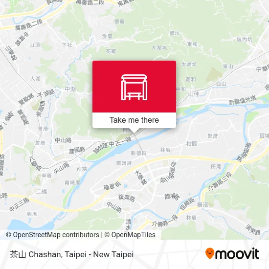 茶山 Chashan map