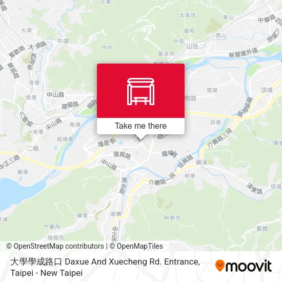 大學學成路口 Daxue And Xuecheng Rd. Entrance map