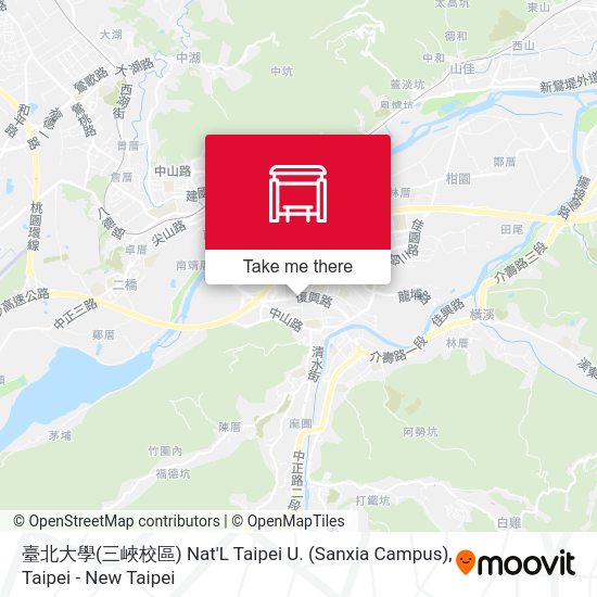 臺北大學(三峽校區) Nat'L Taipei U. (Sanxia Campus) map