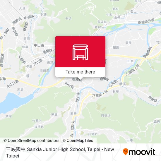 三峽國中 Sanxia Junior High School地圖