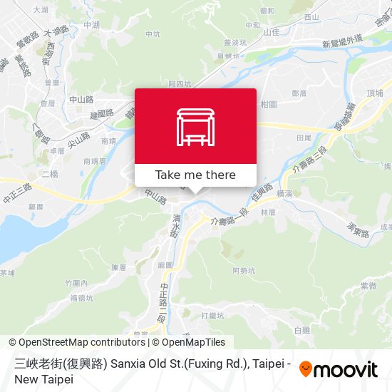 三峽老街(復興路) Sanxia Old St.(Fuxing Rd.) map