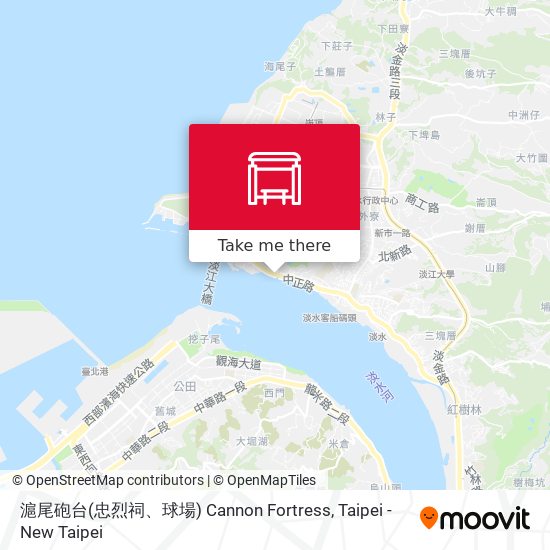 滬尾砲台(忠烈祠、球場) Cannon Fortress map
