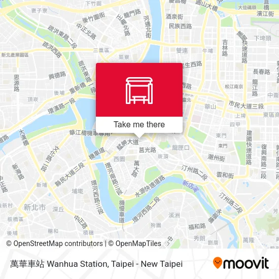 萬華車站 Wanhua Station map