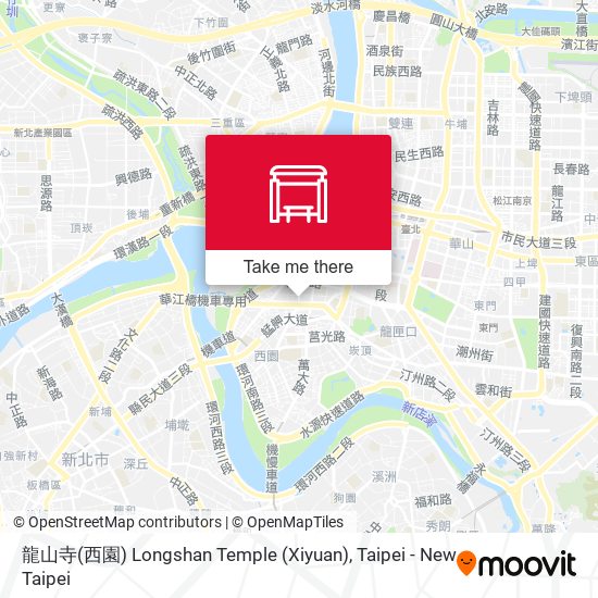 龍山寺(西園) Longshan Temple (Xiyuan)地圖
