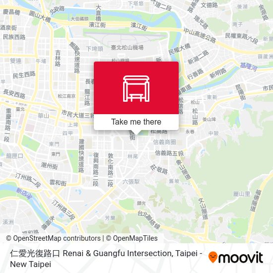 仁愛光復路口 Renai & Guangfu Intersection地圖