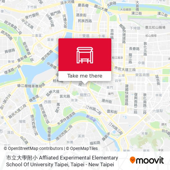 市立大學附小 Affliated Experimental Elementary School Of University Taipei map