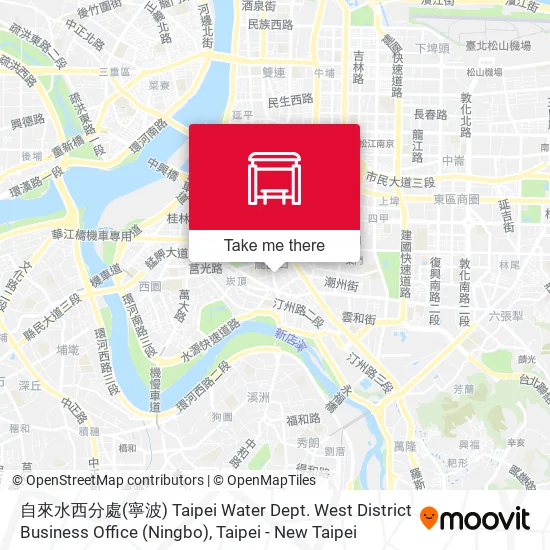 自來水西分處(寧波) Taipei Water Dept. West District Business Office (Ningbo) map