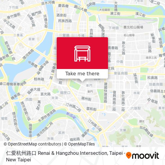 仁愛杭州路口 Renai & Hangzhou Intersection map