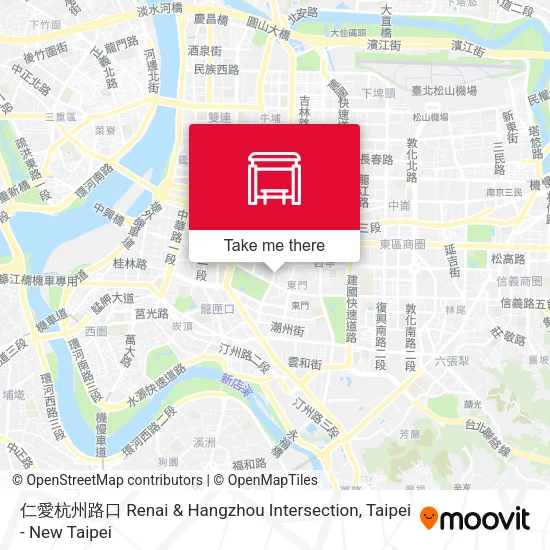 仁愛杭州路口 Renai & Hangzhou Intersection地圖