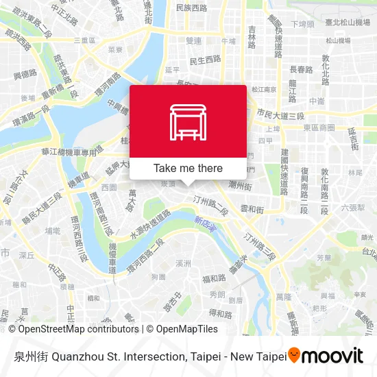 泉州街 Quanzhou St. Intersection map