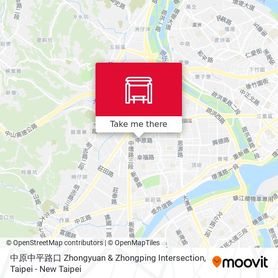 中原中平路口 Zhongyuan & Zhongping Intersection map