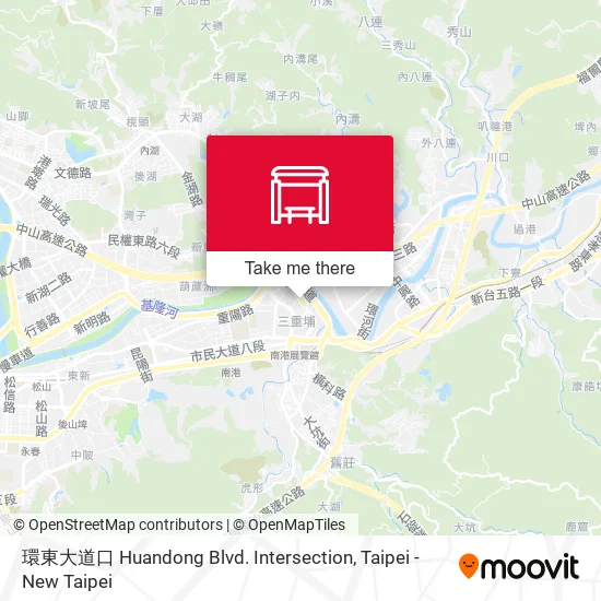 環東大道口 Huandong Blvd. Intersection map