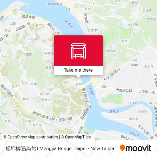 艋舺橋(臨時站) Mengjia Bridge map