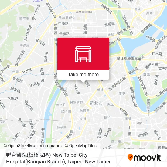 聯合醫院(板橋院區) New Taipei City Hospital(Banqiao Branch) map