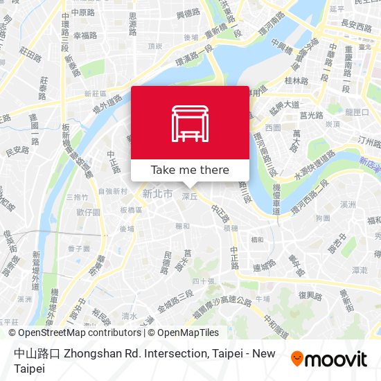 中山路口 Zhongshan Rd. Intersection map