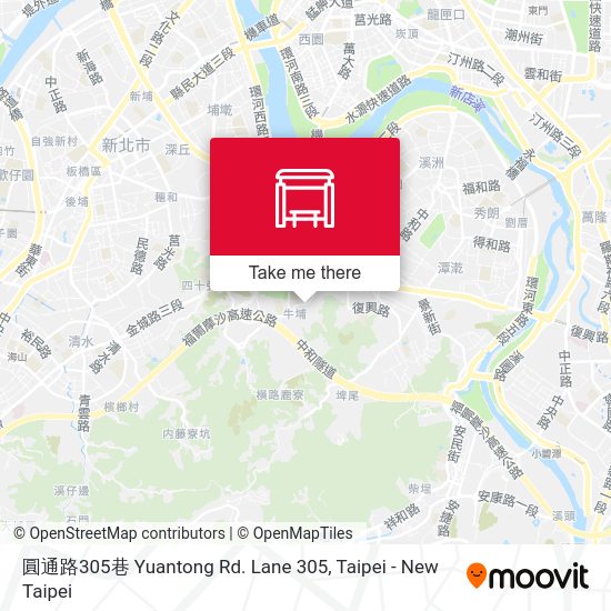 圓通路305巷 Yuantong Rd. Lane 305 map