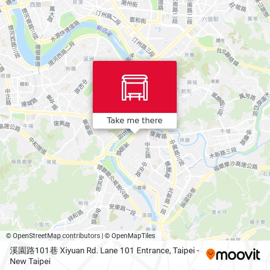 溪園路101巷 Xiyuan Rd. Lane 101 Entrance map