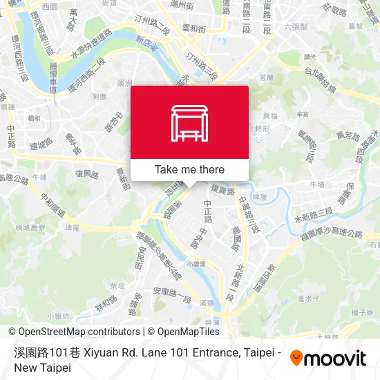 溪園路101巷 Xiyuan Rd. Lane 101 Entrance map