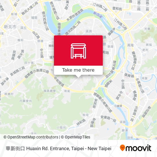 華新街口 Huaxin Rd. Entrance map