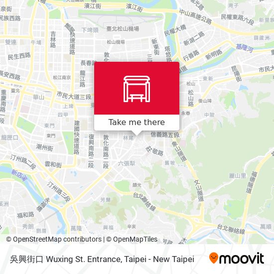 吳興街口 Wuxing St. Entrance map