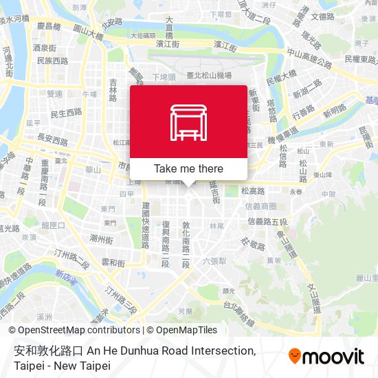 安和敦化路口 An He Dunhua Road Intersection map