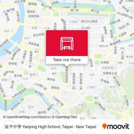 延平中學 Yanping High School map